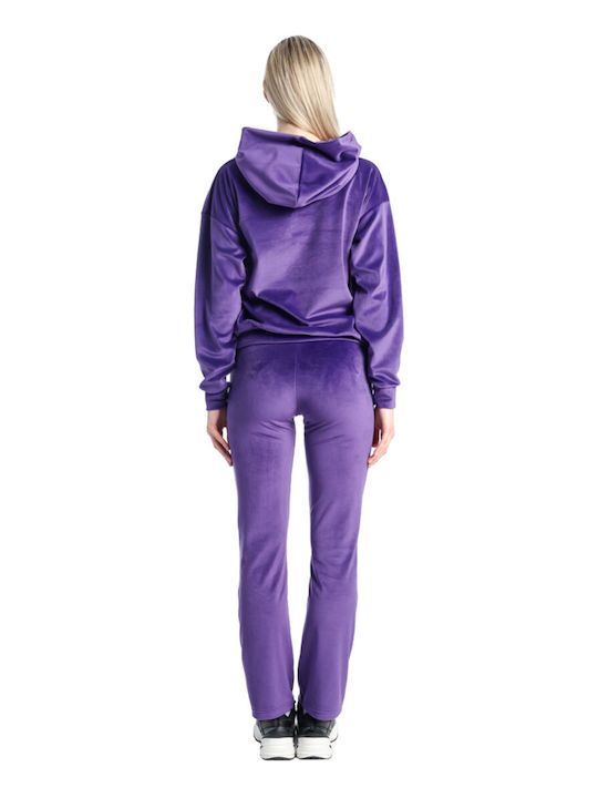 Σετ Φόρμας Βελουτέ Purple