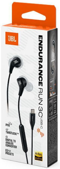 JBL Endurance Run 3 In-ear Handsfree Headphones with Connector USB-C Black