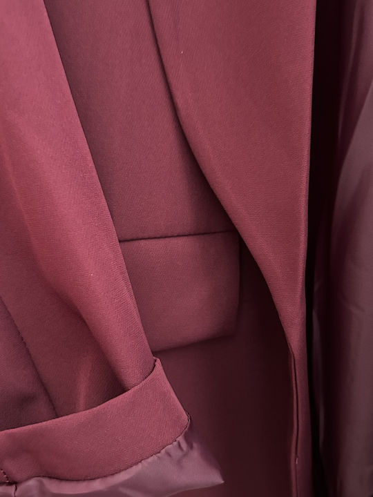 Irene Vilou Women's Blazer Burgundy