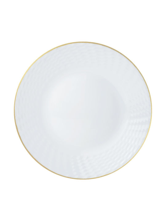 KING Hoff Geschirrset Glas Weiß 18Stück