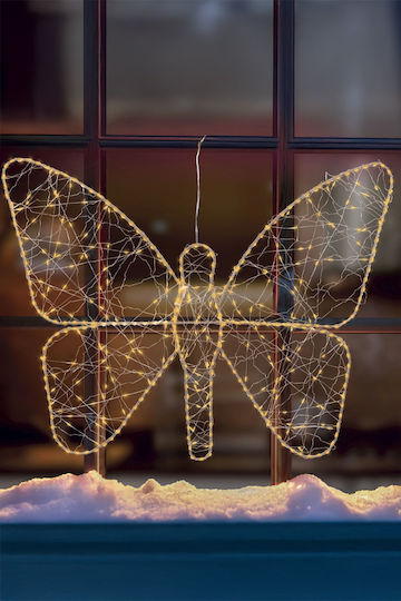 Kaemingk Iluminată De Crăciun Metalică Figurină Înălțime 58cm.