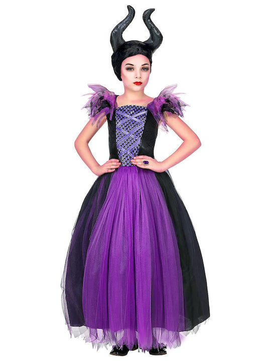 W Widmann Milano Party Fashion Kids Carnival Costume Malefizia Dress Evil Fairy Fairy Tale Halloween