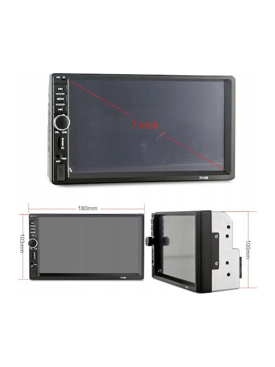 Alista Home Auto-Audiosystem 2DIN (Bluetooth/USB/AUX)
