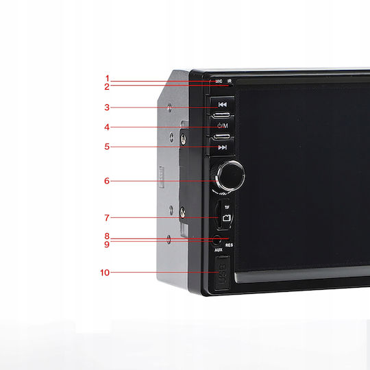 Alista Home Sistem Audio Auto 2DIN (Bluetooth/USB/AUX)