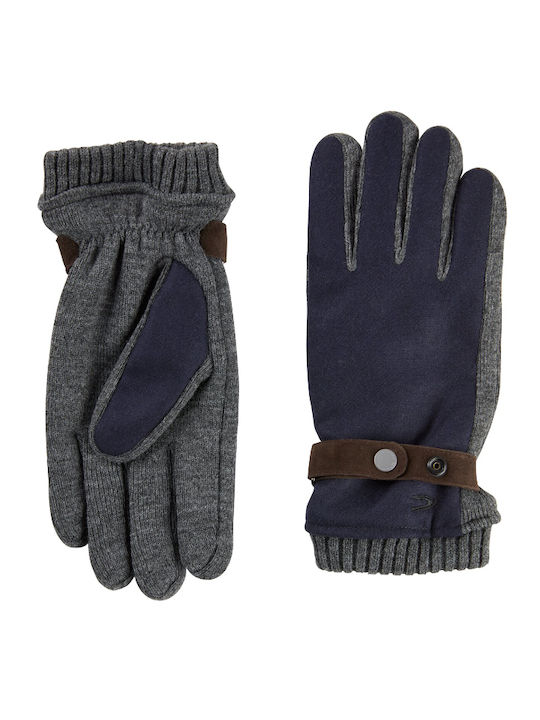 Men's Knitted Gloves Navy Blue