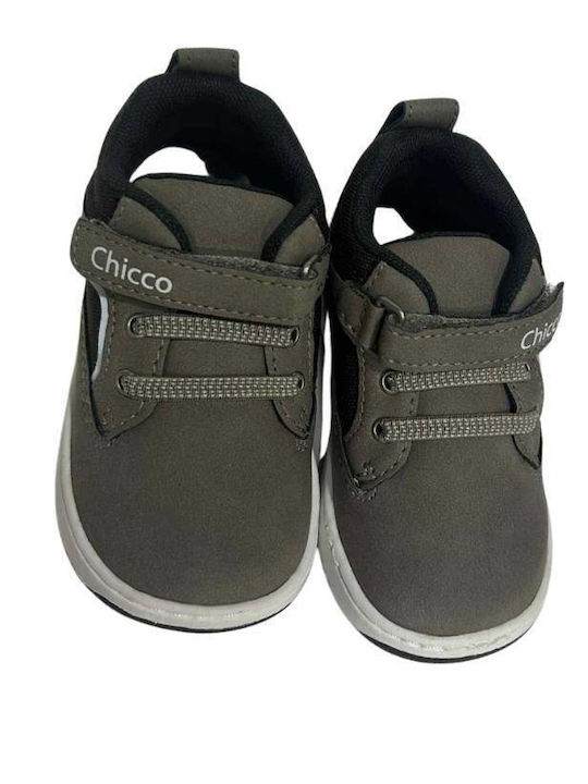 First Steps Anatomice Ghete Copii cu Fermuar Gri