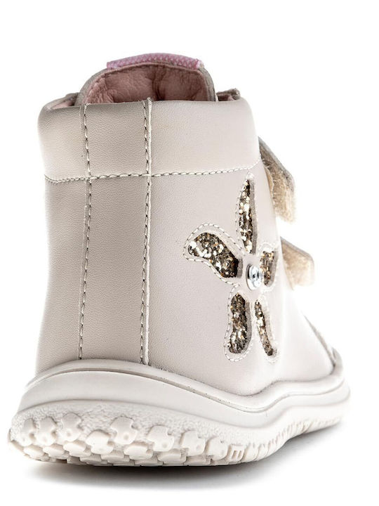 Kinderstiefeletten mit Klettverschluss Beige