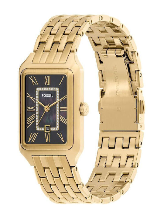 Fossil Women's Watch 26mm Battery with Gold Stainless Steel Bracelet