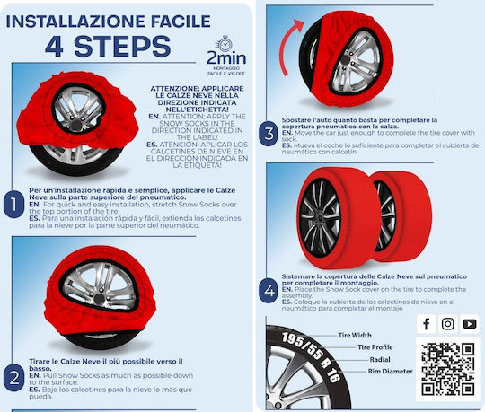 Ototop Active Series 3D Pături de Zăpadă Antiderapante XL 2buc