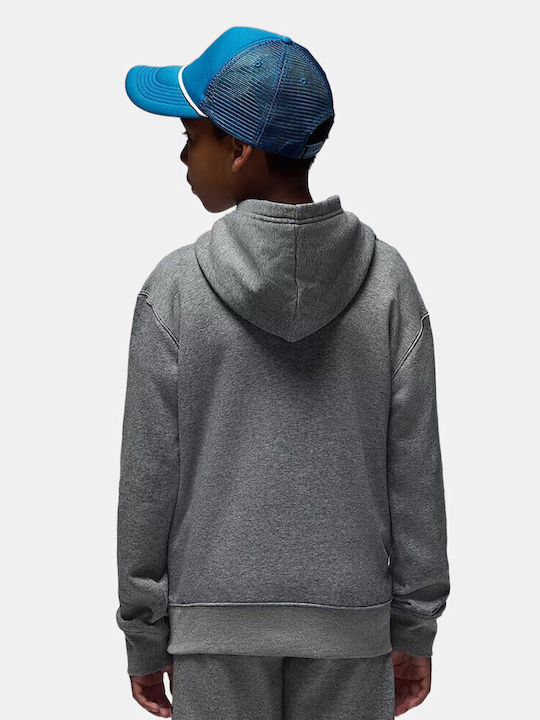 Kids Sweatshirt with Hood and Pockets Gray