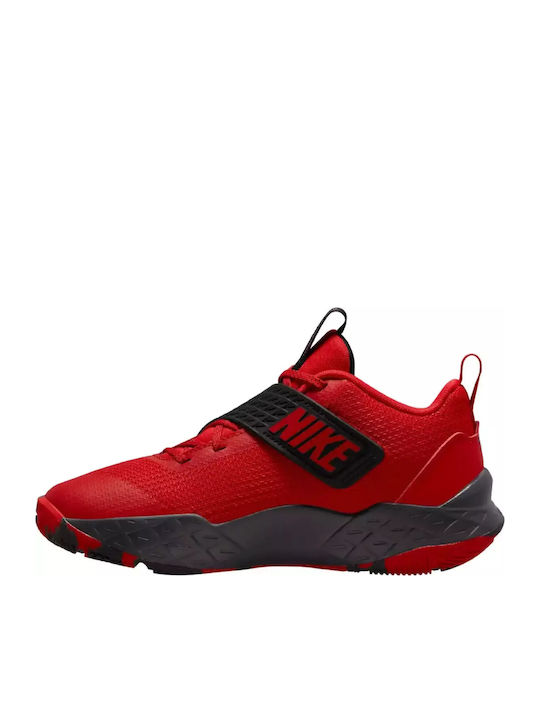Team Hustle D 12 Kids Sports Shoes Basketball with Laces Red