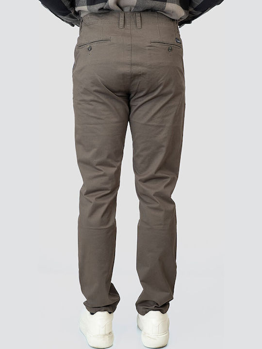 Παντελόνι Chino Ελαστικό σε Slim Εφαρμογή Γκρι