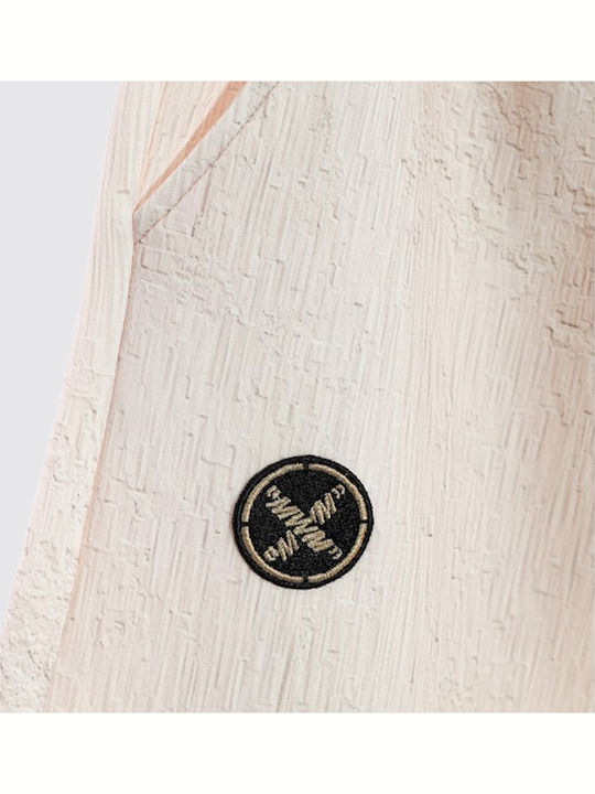 Pantaloni de trening cu Elastic Bej