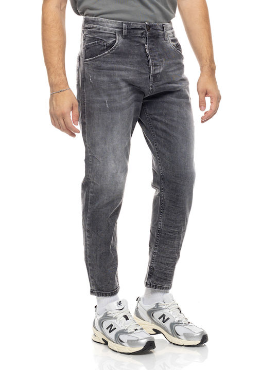 Monaco Herren Jeanshose Gekürzt Elastisch Gray