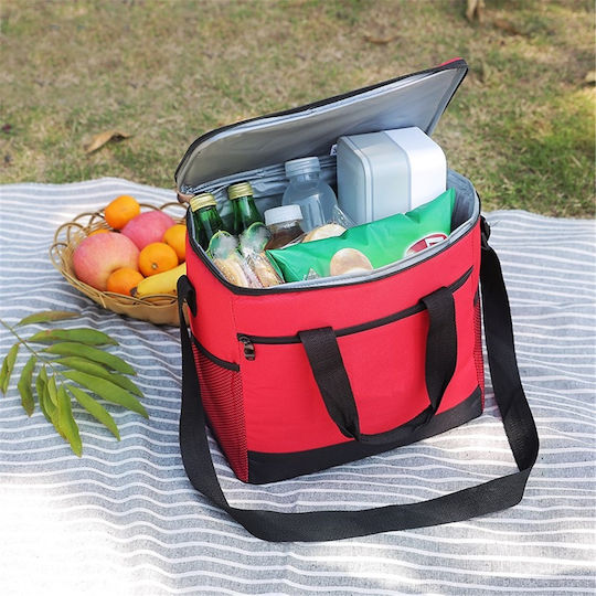Alista Home Coș Picnic 31x31cm În Culoare Roșie