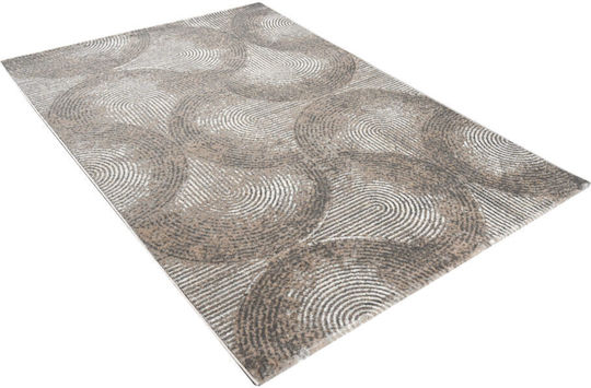 Polcarpet Synthetisch,Polyester/Cotton/Leather Cream Grey