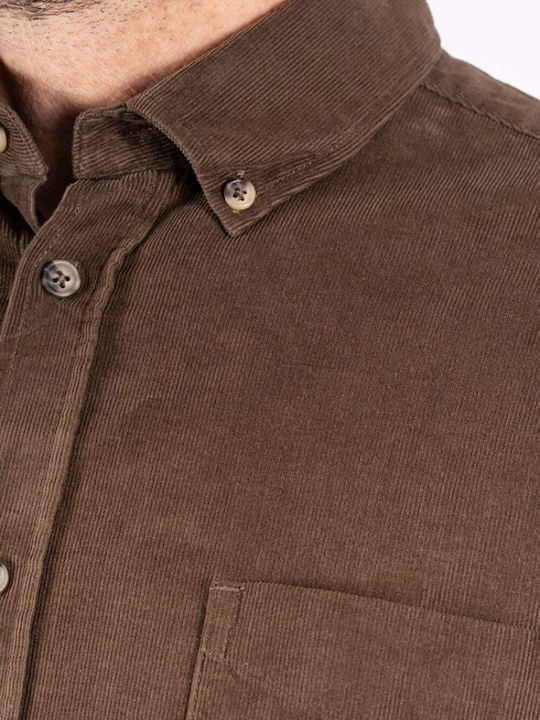 Langärmlig Hemd Brown