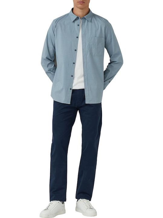 Long Sleeve Slim Fit Light Blue Shirt