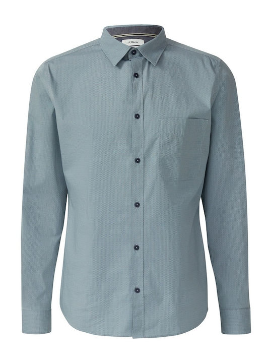 Long Sleeve Slim Fit Light Blue Shirt