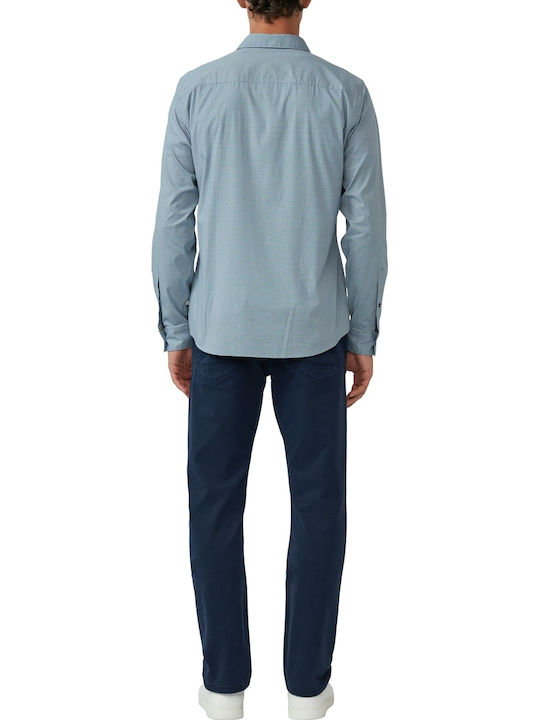 Long Sleeve Slim Fit Light Blue Shirt