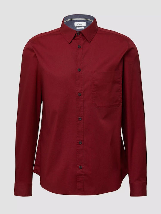 s.Oliver Πουκάμισο Dark Red
