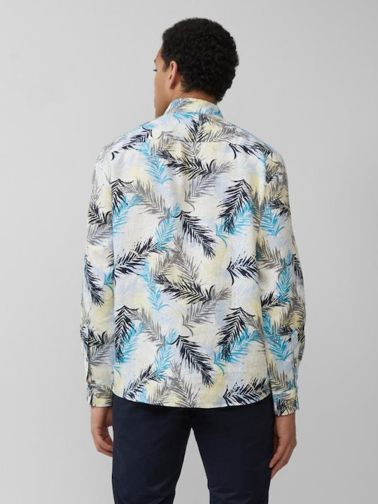 Label Cu mânecă lungă In Cămașă Floral White