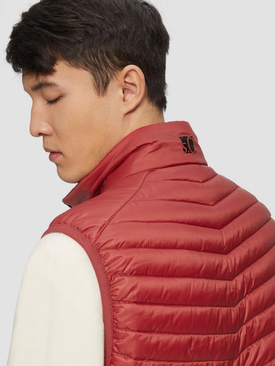 Sleeveless Jacket Puffer Red
