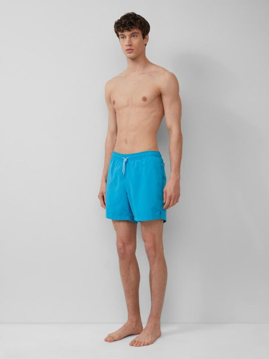 Costume De Baie Bărbați Pantaloni Scurți Albastru Deschis Cu Modele