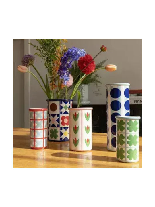 &Klevering Decorative Vase Multicolour 9x9x19cm