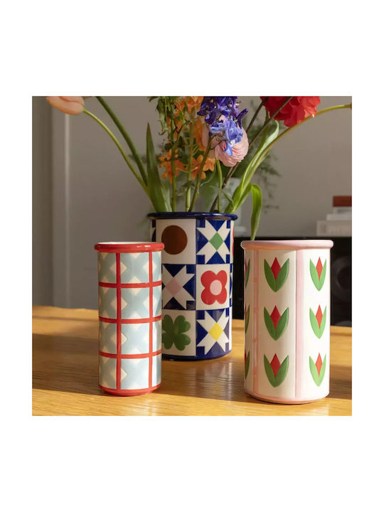 &Klevering Decorative Vase Multicolour 9x9x19cm