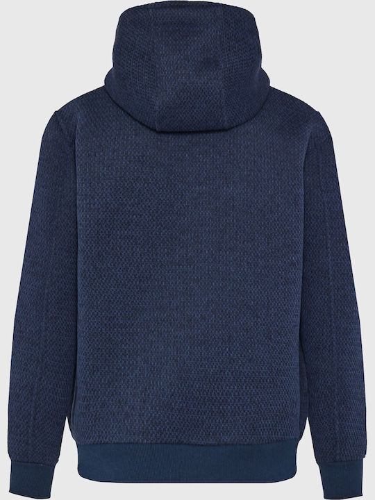 Cardigan With Hood Navy Blue