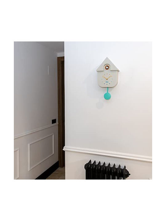 Fisura Cuckoo Wall Clock Plastic Rainbow 21.5x8cm