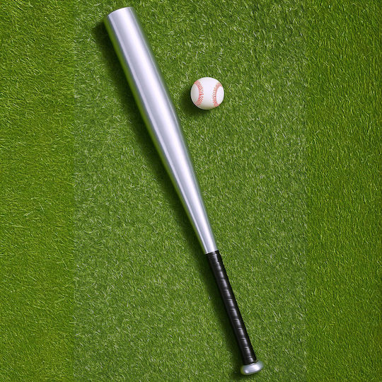 Relaxdays Bâtă de Baseball din Aluminiu Bâtă de Softball Baseball Softball Ușoară din Aluminiu Argintie