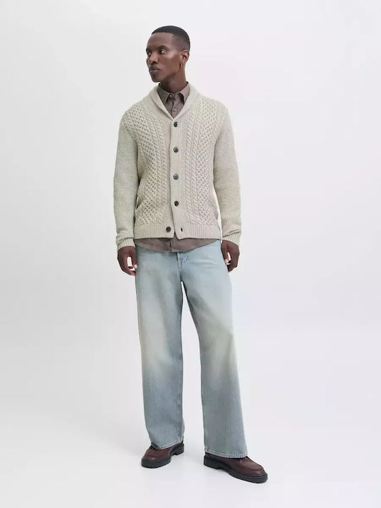 Jack & Jones Knitted Cardigan White