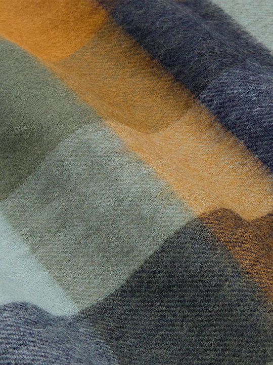 Lambswool Ανδρικό Κασκόλ Μάλλινο Χακί