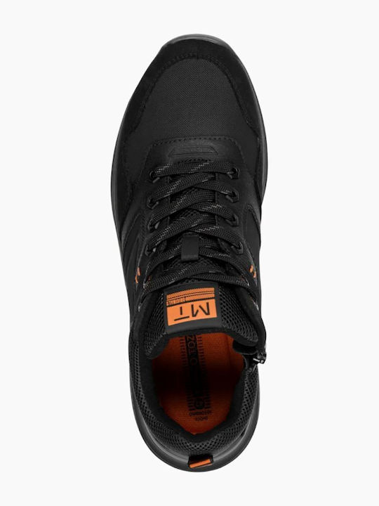 Black Men's Boots with Zipper