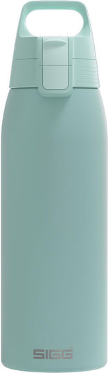 Sigg Kids Water Bottle Stainless Steel Non Spill Turquoise 1000ml