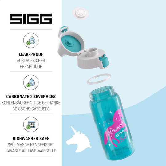 Sigg Viva One Детско Пагурие Еднорози Пластмасов Non Spill Галакос 500мл
