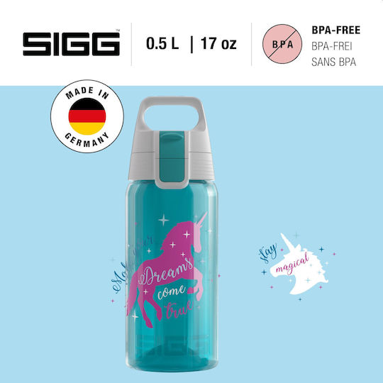 Sigg Viva One Детско Пагурие Еднорози Пластмасов Non Spill Галакос 500мл