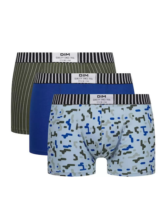 Мъжки боксерки Khaki, Sky Blue с Дизайн 3Опаковка