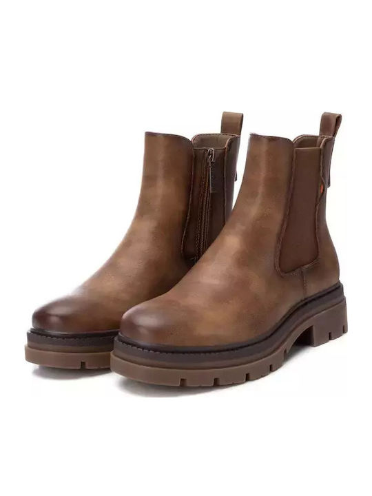 Damen Chelsea Stiefeletten Braun