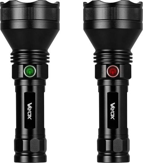 Vayox Pro Taschenlampe LED mit maximaler Helligkeit 1900lm Schwarz