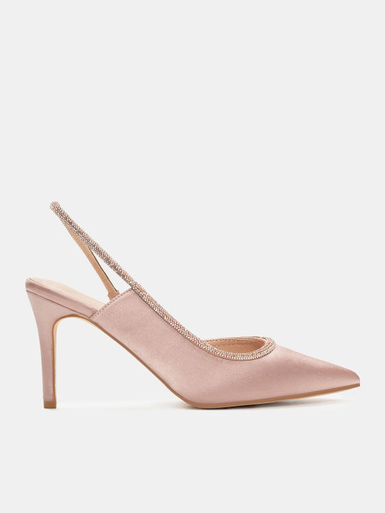Pantofi cu toc Roz