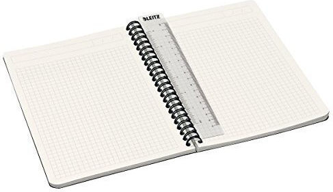Leitz Notizbuch 90 Blätter A5 Quadrat Rot