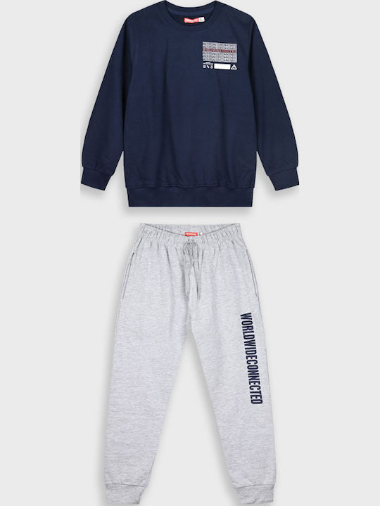 Kids Sweatpants Set Navy Blue 2pcs