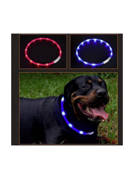 Κολάρο Led Σκύλους Διάμετρο 23,5 Cm Μπλε