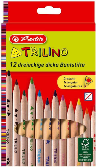 Herlitz Farbstift-Set mit dicker Spitze 12Stück Packung von 1 Verpackungen