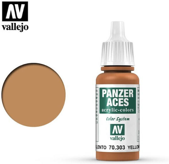 Panzer Aces Vallejo 17ml Gelbliches Rost Modellbau-Farben 70303