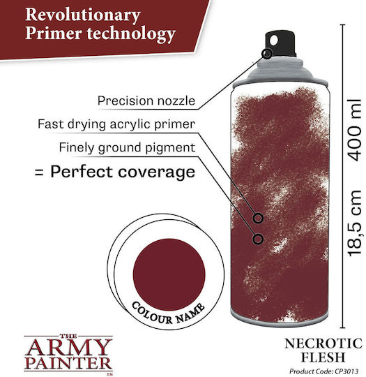 The Army Painter Primer Model Making Paint in Spray Necrotic Flesh 400ml CP3013