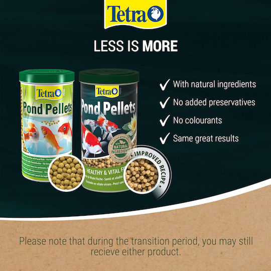 Tetra Pond 1 Τροφή για Ψάρια Γλυκού Νερού σε Κόκκους 1000ml 240γρ.
